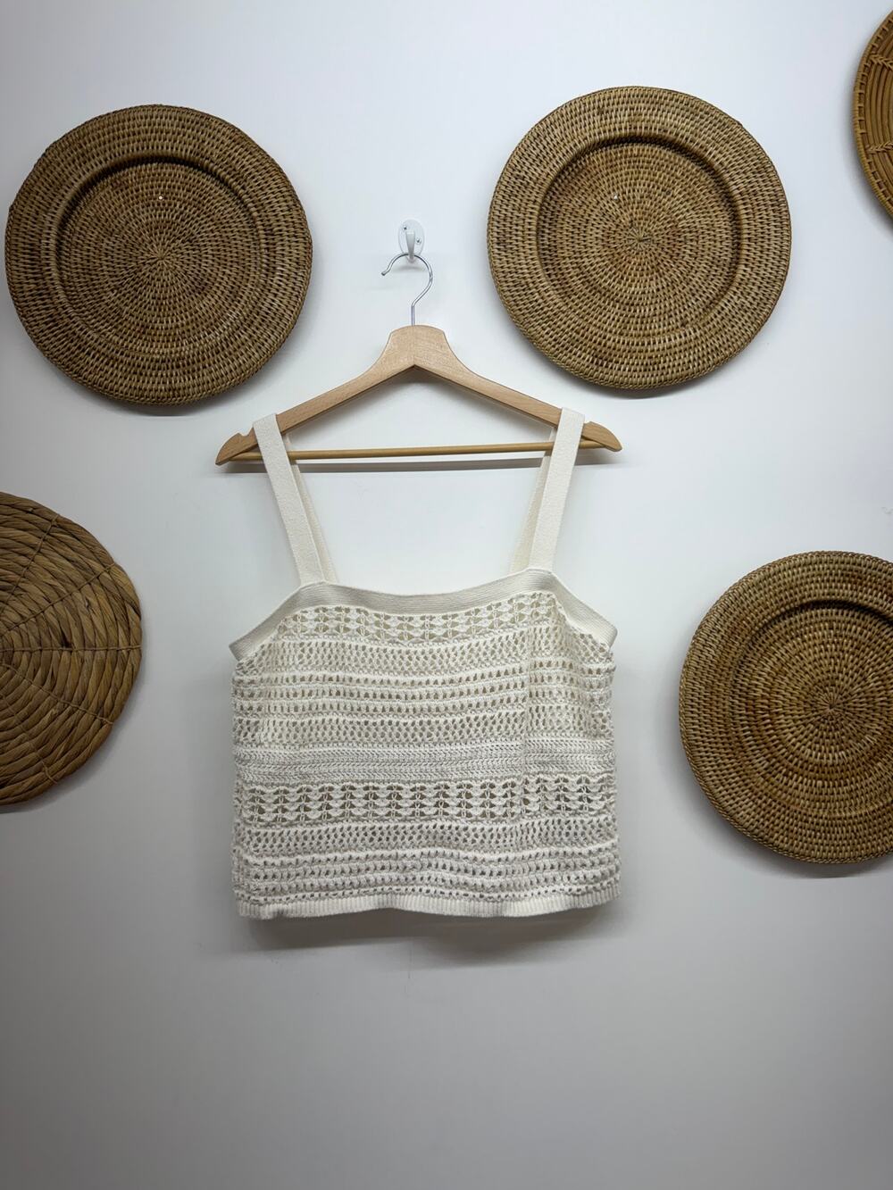 Abercrombie Crochet Knit Tank Top XL